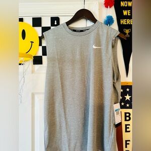 NWT NIKE MEN'S HYDROGUARD Swim SPF +40 Tank Top light Gray Men’s M